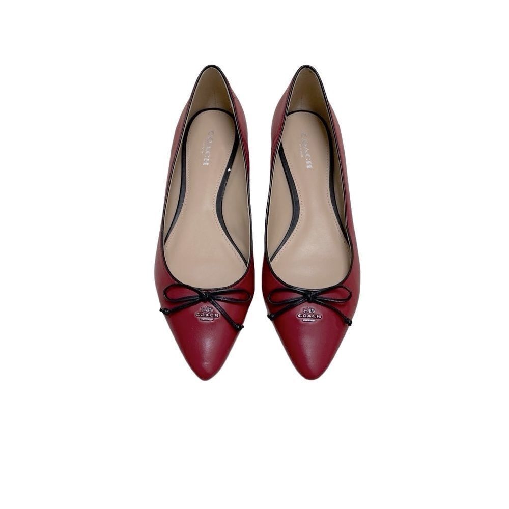 Coach Red Bow Flats